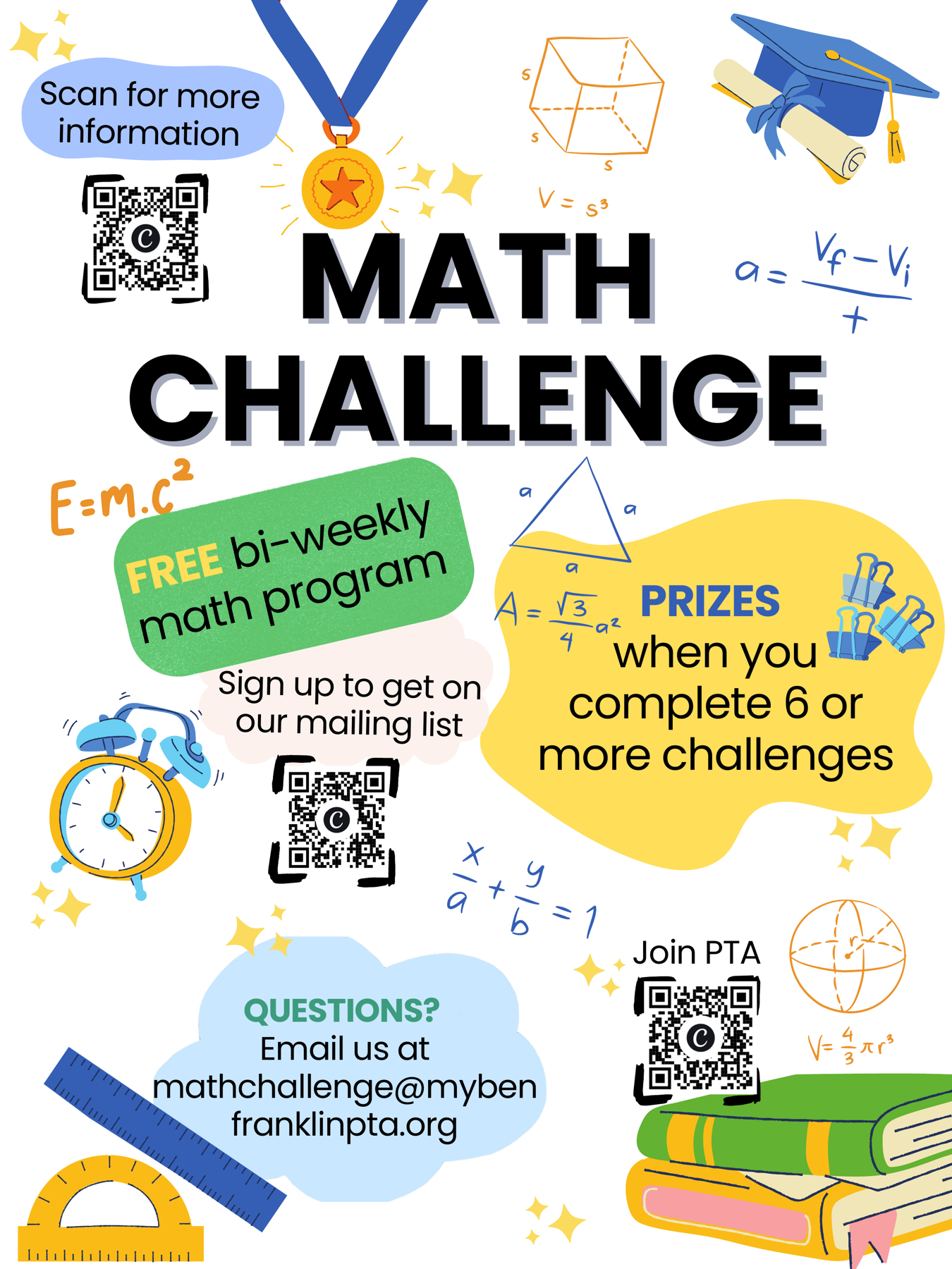 Math Challenge flyer